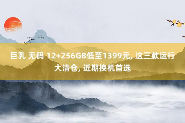 巨乳 无码 12+256GB低至1399元， 这三款运行大清仓， 近期换机首选